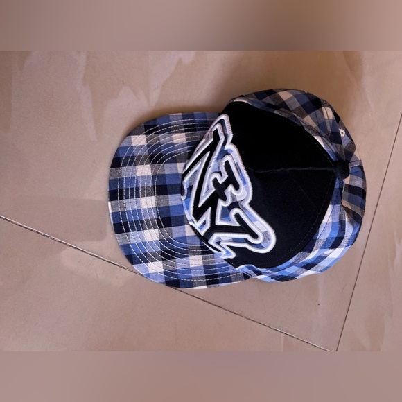 Atlantic City Baseball Cap Hunter Authentic Headgear L 7.5 Orange White Stripes - Picture 8 of 9